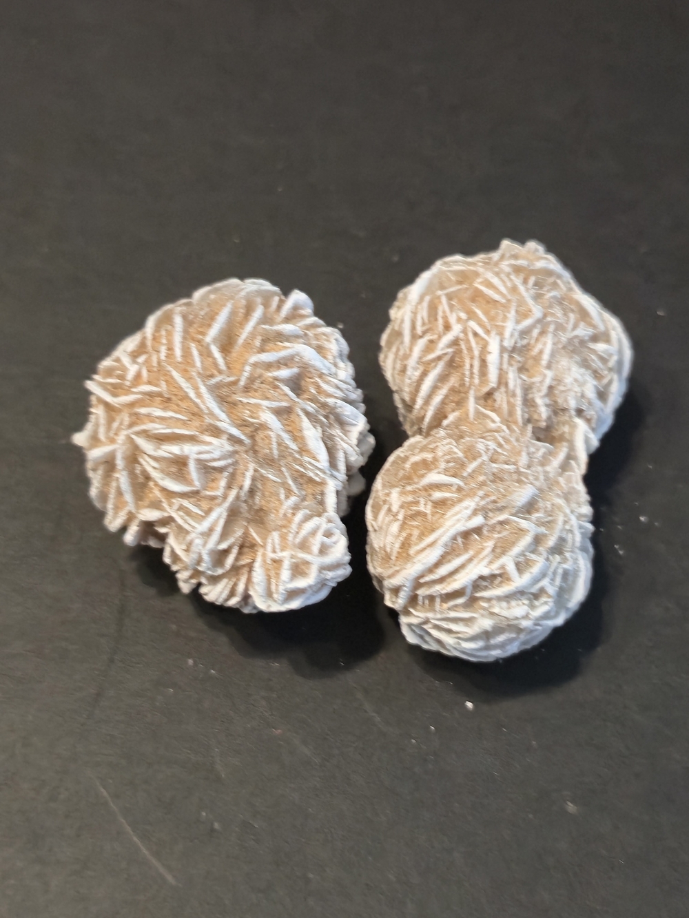 🌹 Desert Rose Selenite / Gypsum • Lot of 3 • ~1–1.5" • 40g